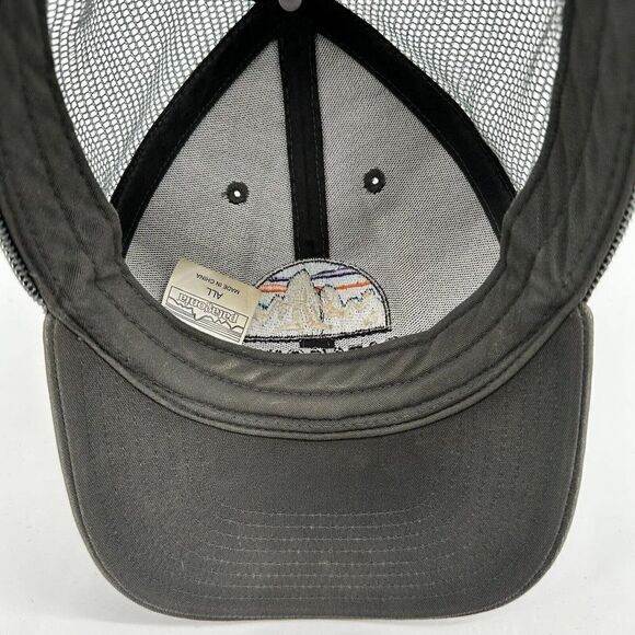 Patagonia Fitz Roy Scope LoPro Trucker Snapback Mesh Hat Gray - Picture 7 of 8